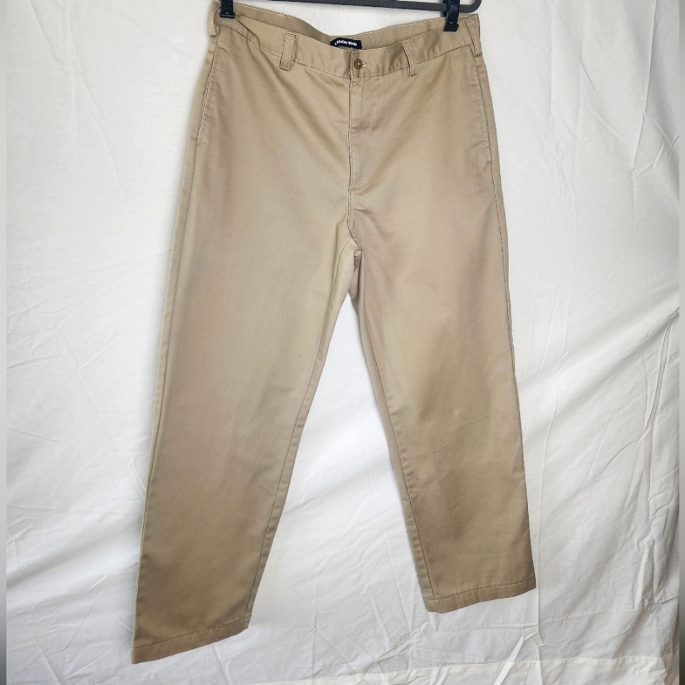 LANDS' END Khaki Mens Pants size 35